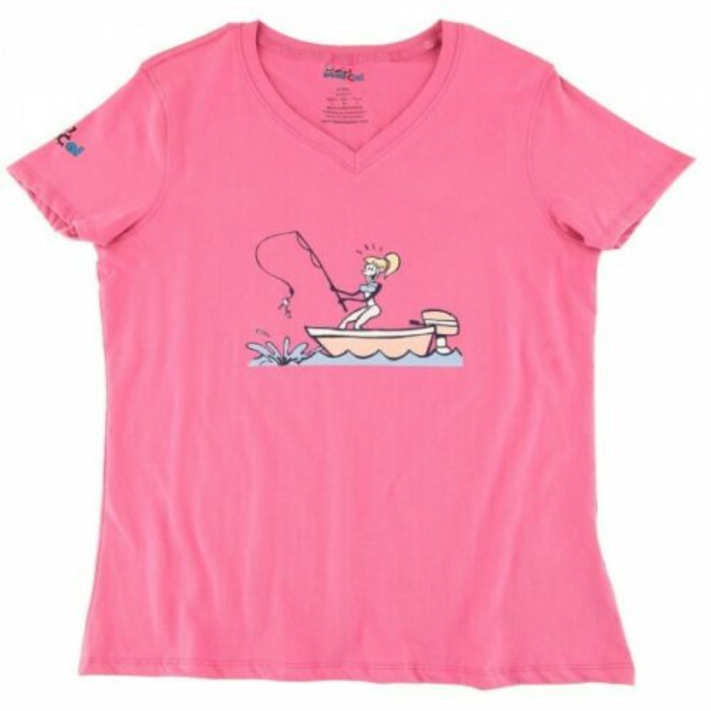 NWT Nauti-Cal Fishing for Shoes T- Shirt